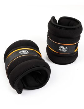 Athletic Works 5lb Pair Ankle & Wrist Weights (2pcs, Each One is 2.5LBS), Adjustable Strap