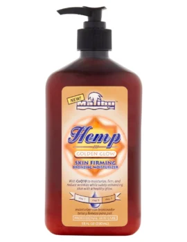 Malibu Tan Hemp Golden Glow Bronzing Moisturizer with Skin Firming for Dry Skin, 18 fl oz