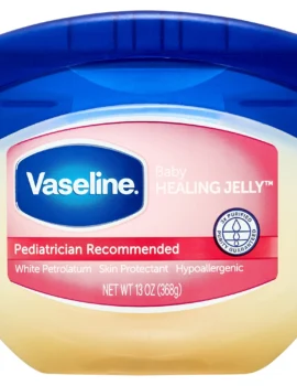 Vaseline Hypoallergenic Newborn Baby Oil Diaper Rash Cream Healing Petroleum Jelly, 13 oz